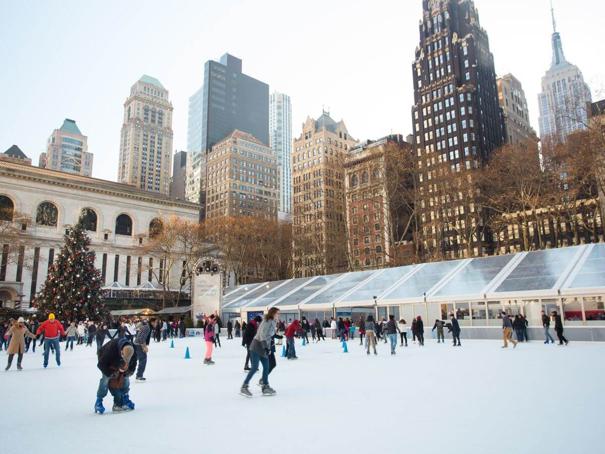Ice Skate At Bryant Park’s Rink: things to do in New York in January