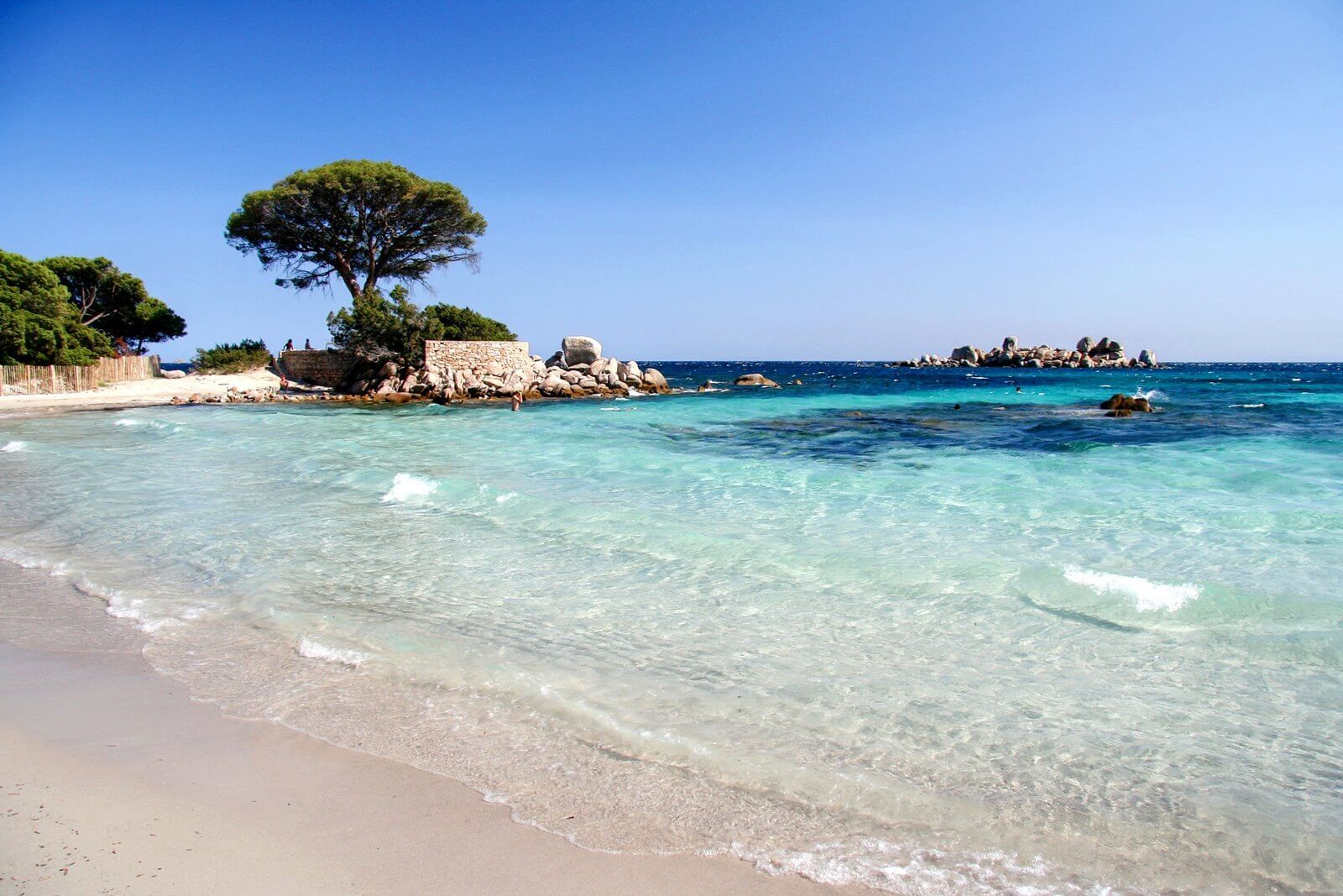 beach destinations in south France: Palombaggia Beach, Corsica