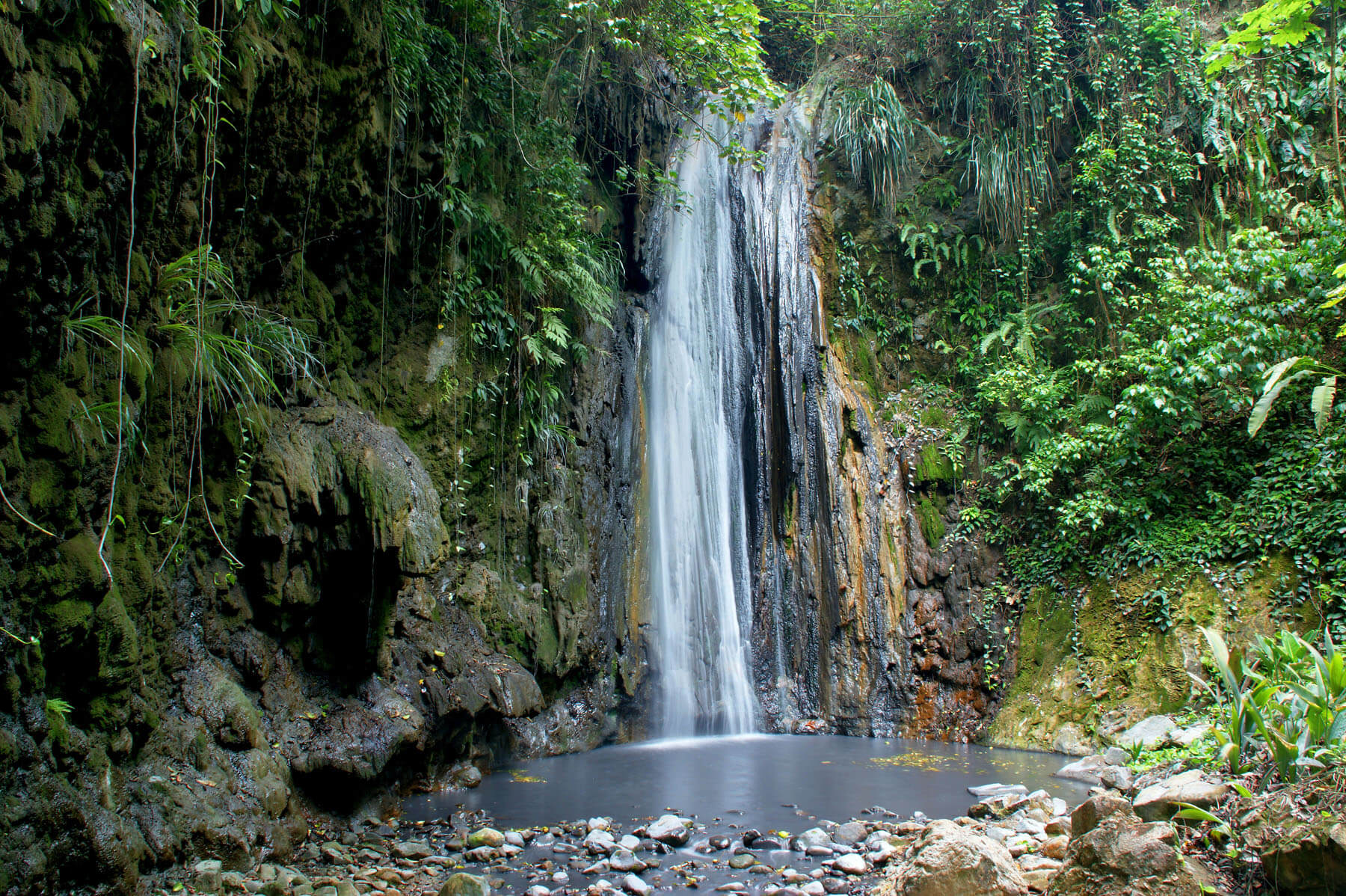 Things to do in Saint Lucia: Take a Dip Under a Waterfall