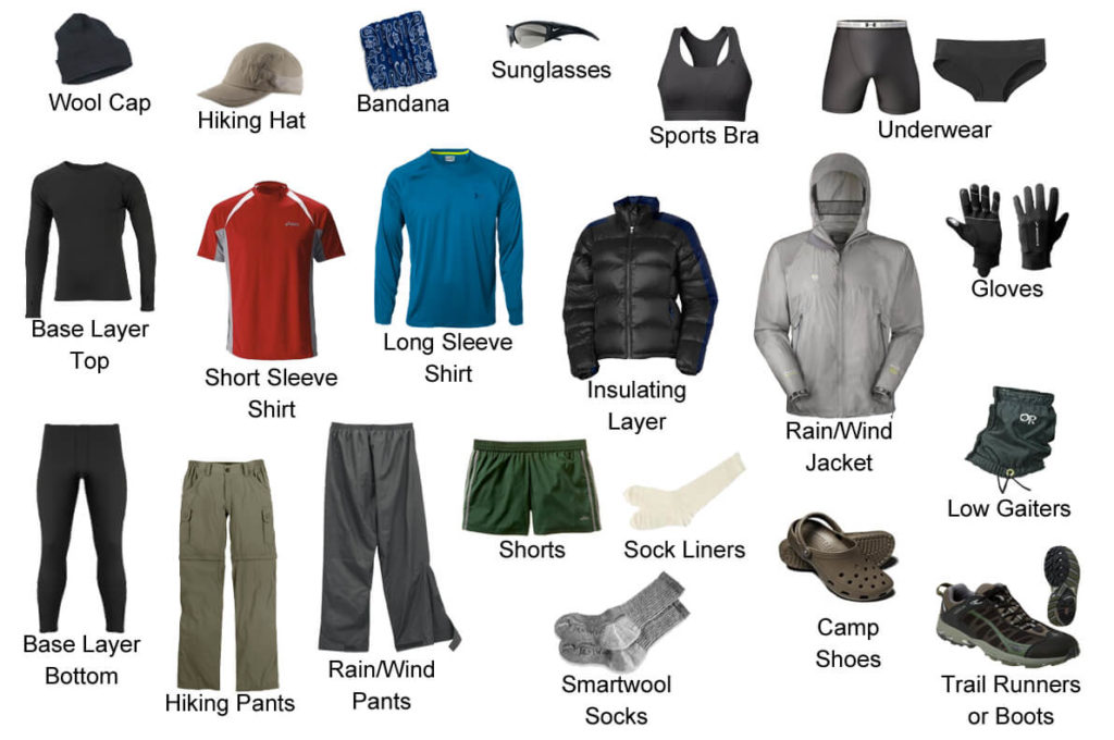 Camping Packing List: Clothes