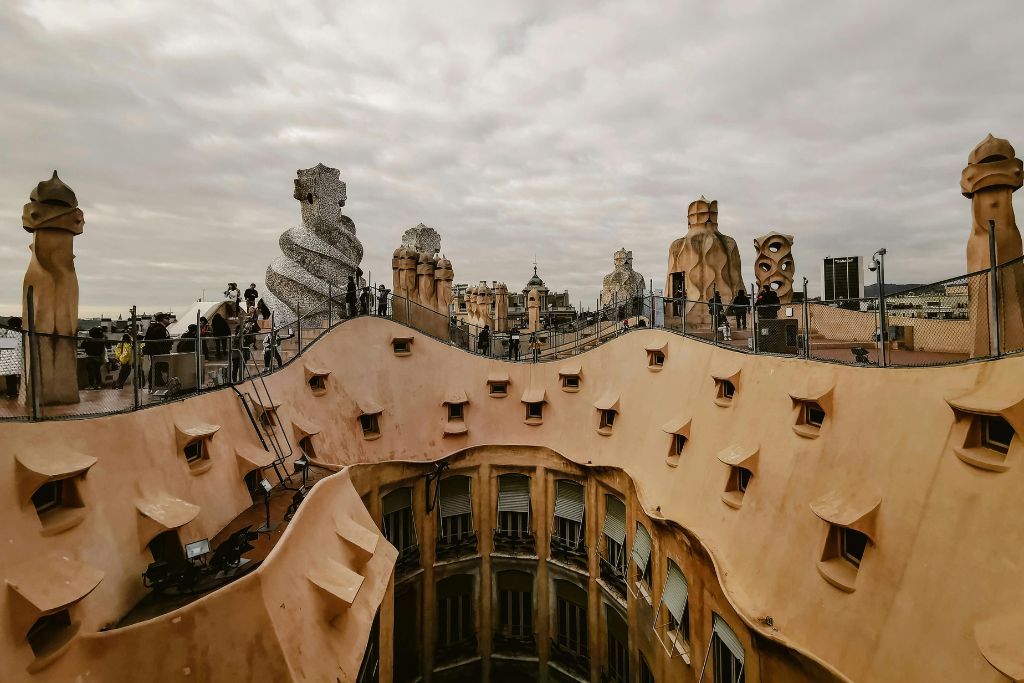 rooftop at casa mila barcelona