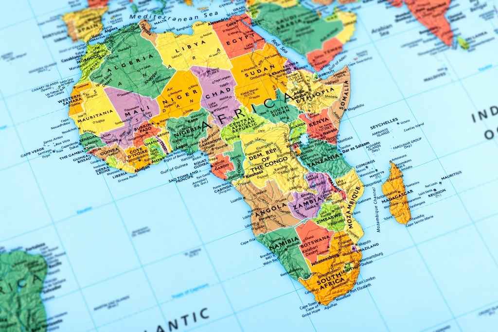 Africa the second largest continent