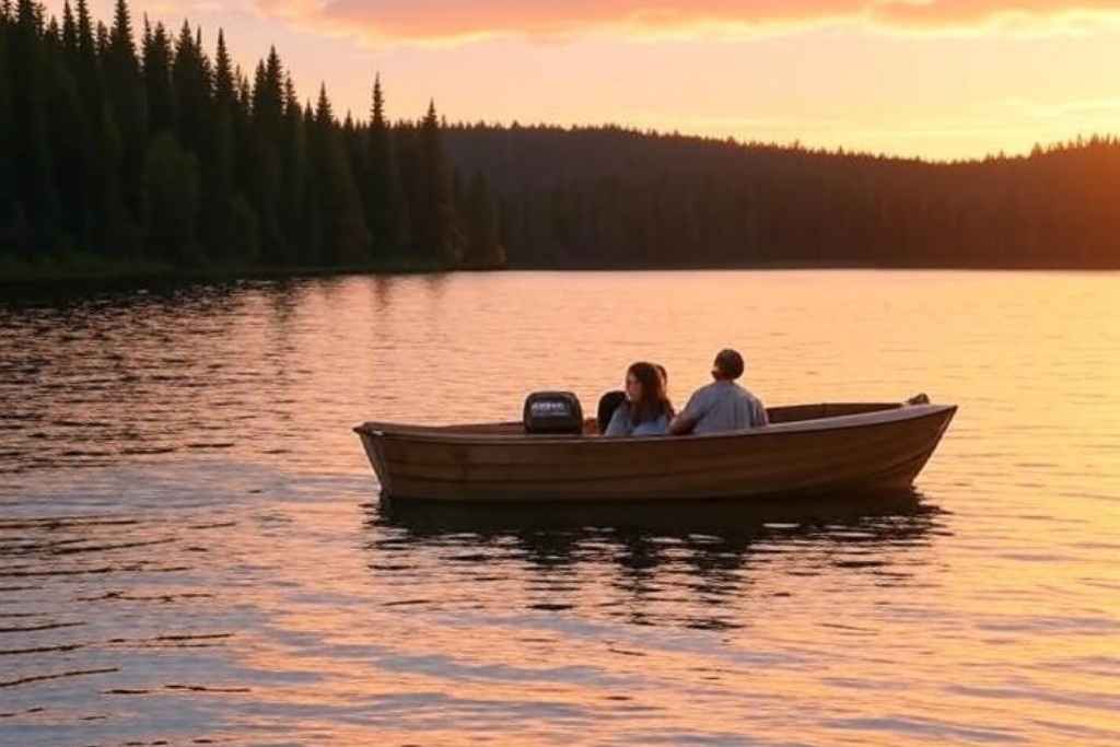 Boating on Broken Bow Lake