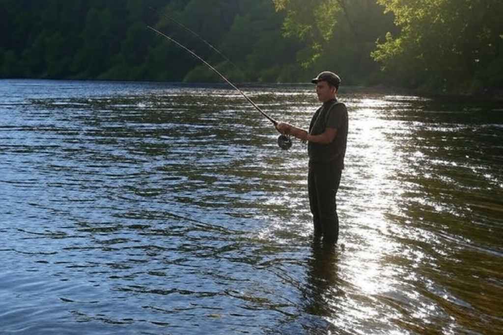 Fishing on Mountain Fork River