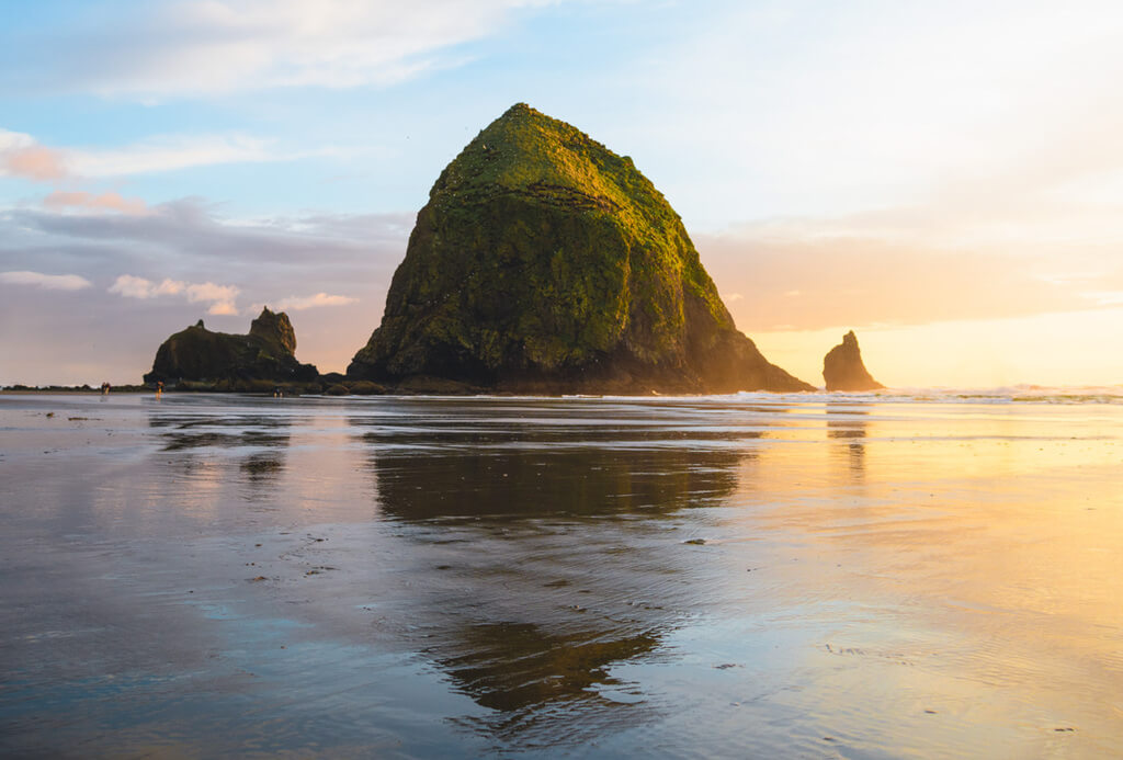 Haystack Rock at Cannon Beach: best places to visit in oregon