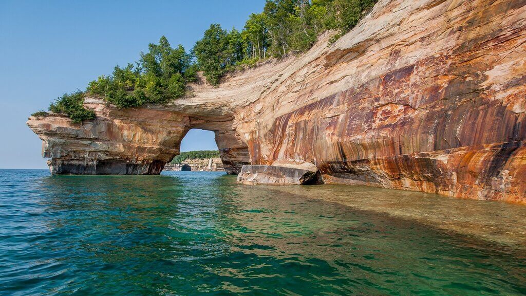 Pictured Rocks National Lakeshore: michigan vacation spots