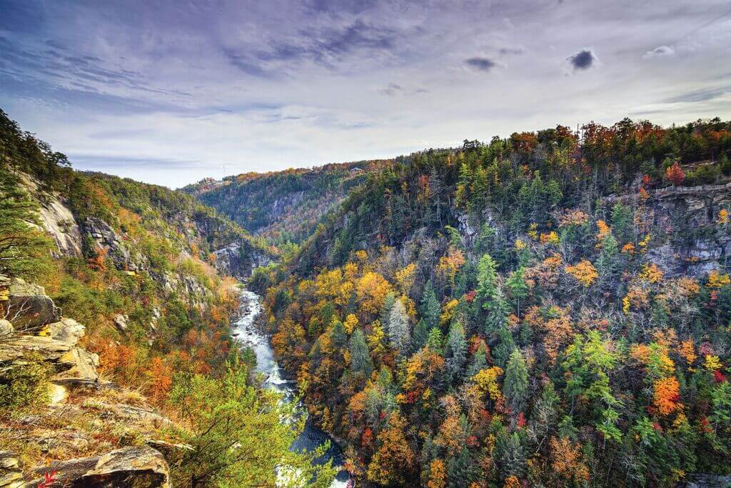 places to visit in Georgia: Tallulah Gorge and Falls